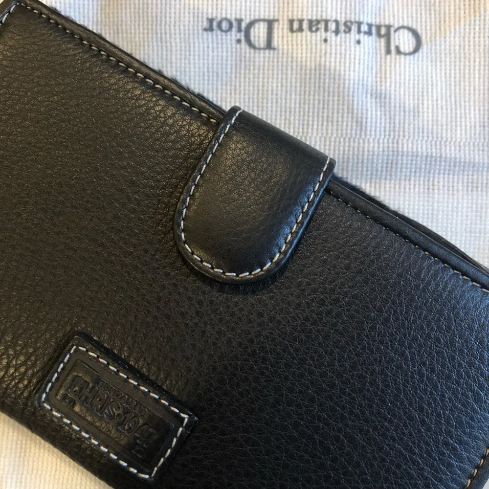 Rare Christian Dior Montaigne Wallet Pony Hair& Leather